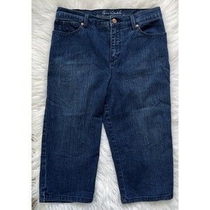 Gloria Vanderbilt Cropped Jeans Size 8P Slimming Amanda Skimmer Blue